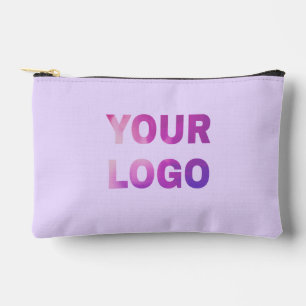 Pochette À Accessoires texte simple minimal ajoutez votre logo/design ici