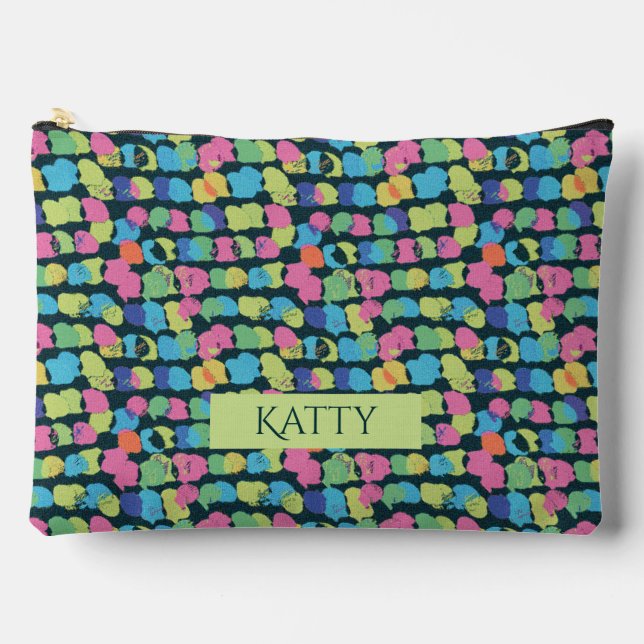 Pochette À Accessoires texture Abstraite. (Recto)