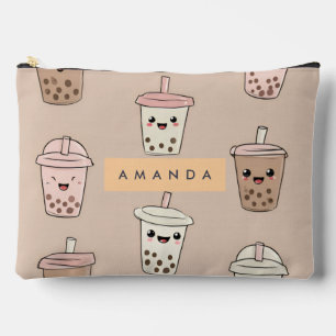 Pochette À Accessoires Thé à bulle de lait neutre personnalisé