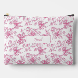 Pochette À Accessoires Thé aux fleurs sauvages roses Baby Shower