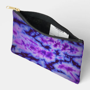Pochette À Accessoires Tie teinture teintes de pourpre et bleu