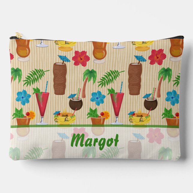 Pochette À Accessoires Tiki Tropical Cocktails (Recto)