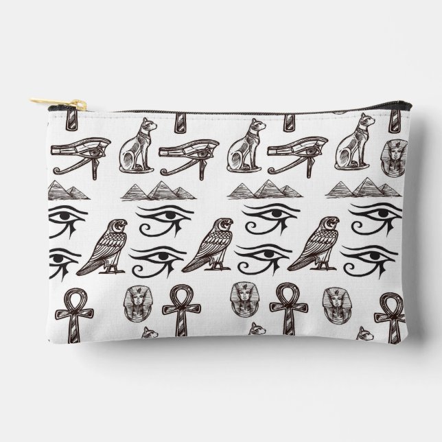 Pochette À Accessoires Timeless Egyptian Antiquities Digital Patterns (Recto)