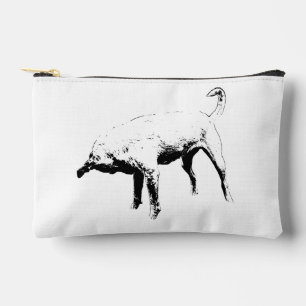 Pochette À Accessoires Titre : Chic Terrier Outline Pouch