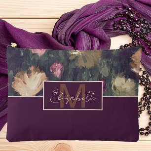 Pochette À Accessoires Tons muets personnalisés vintages floraux