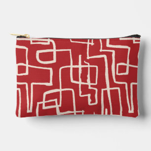 Pochette À Accessoires Tourner & Tourner Rouge Blanc Imprimer Couper Peti