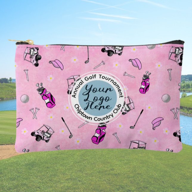 Pochette À Accessoires Tournoi de golf ou événement logo personnalisé (Créateur téléchargé)