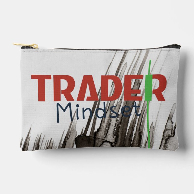 Pochette À Accessoires Trader Mindset – Discipline, Focus, Trading Psycho (Recto)