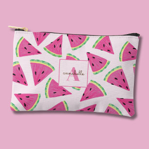 Pochette À Accessoires Tranches de pastèque colorées monogramme