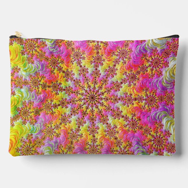 Pochette À Accessoires Trippy Super Funky Fractal Burst (Recto)