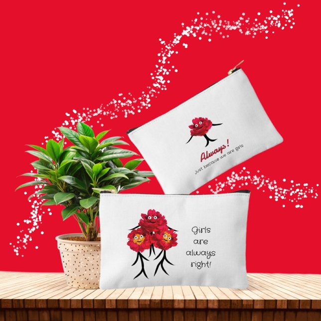 Pochette À Accessoires Trois pivoines (Créateur téléchargé)