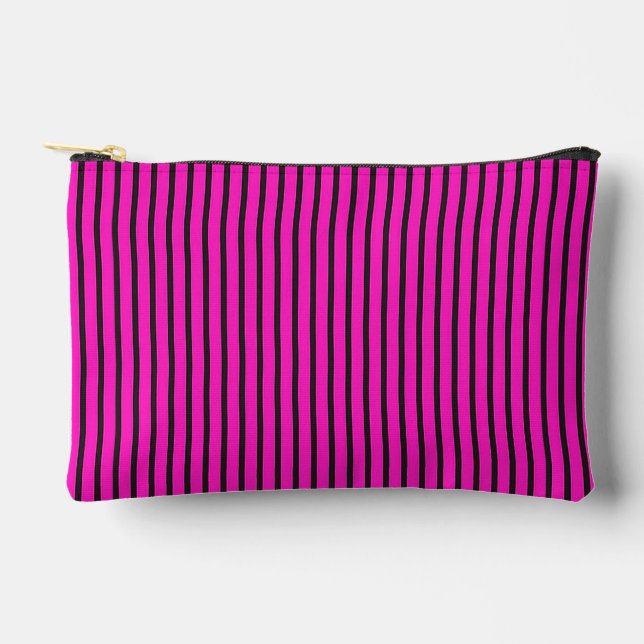 Pochette À Accessoires Trousse cosmétique rayée rose pour usage quotidien (Recto)