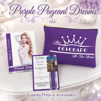Pochette À Accessoires Trousse de Maquillage de Scène Royal Purple Pagean