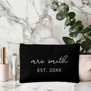 Pochette À Accessoires Trousse de Maquillage Personnalisée Mme Mariée Mar