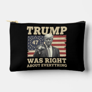 Pochette À Accessoires Trump avait raison sur tout USA Amérique