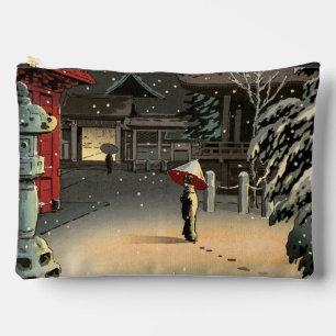 Pochette À Accessoires Tsuchiya Koitsu - Neige au temple de Nezu