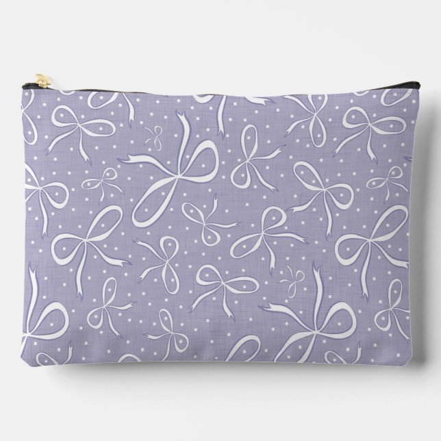 Pochette À Accessoires Vaches de coquette violet délicates (Recto)