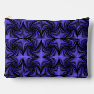 Pochette À Accessoires Ventilateur de pétoncle 3D géométrique violet