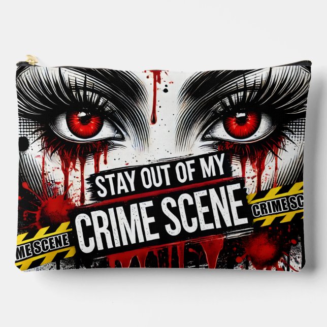 Pochette À Accessoires Véritable caisse esthétique de crime (Recto)