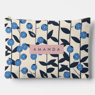 Pochette À Accessoires Vigne de myrtille personnalisée de la nature