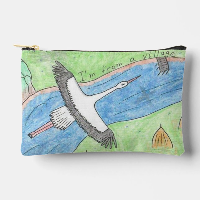 Pochette À Accessoires Village Vibes (Recto)