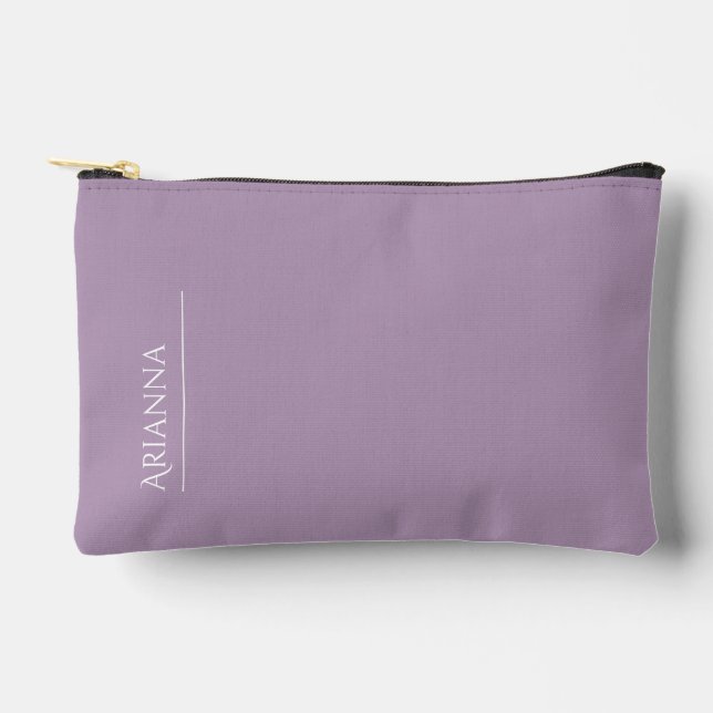 Pochette À Accessoires Violet personnalisé (Recto)