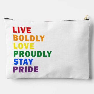 Pochette À Accessoires Vivez Vivement Amour Fièrement Rester Fière