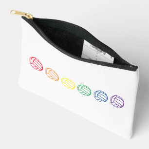 Pochette À Accessoires Volley-ball arc-en-ciel