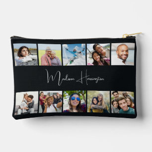 Pochette À Accessoires Votre nom et 10 photos personnalisées