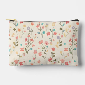 Pochette À Accessoires Whimsical Pastel Wildflower Meadow