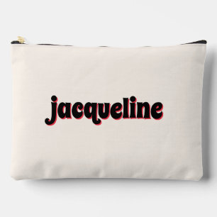 Pochette À Accessoires Whimsical Red Cherry Shadow Letters Luxe Travel