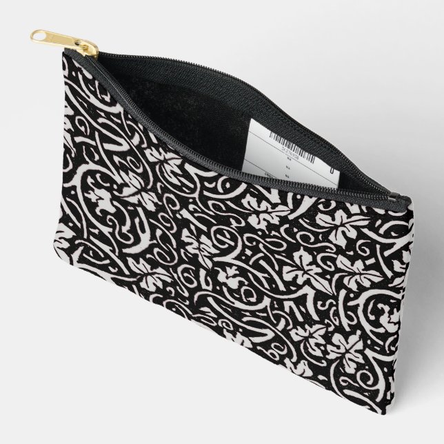 Pochette À Accessoires William Morris Motif de la feuille de vigne (Ouvrir)