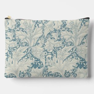 Pochette À Accessoires William Morris Wallflower bleu damas floral