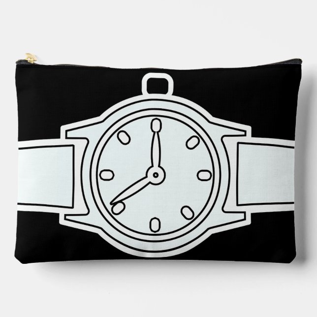 Pochette À Accessoires Wistwatch Noir (Recto)