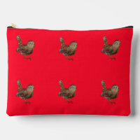Wren Bird Chantant Vivid Rouge