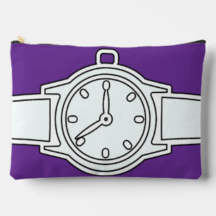 Pochette À Accessoires Wristwatch Purple