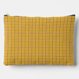 Pochette À Accessoires Yellow Purple Plaid Classic Pattern Modern