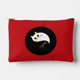 Pochette À Accessoires YIN YANG Zen Cat Accessoires Pouch
