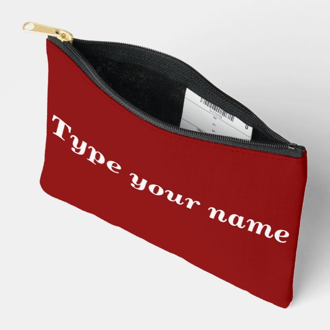 Pochette À Accessoires Your Name on Red Pouch (Ouvrir)