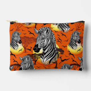 Pochette À Accessoires Zebra African Savanna Wild Animal