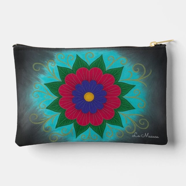 Pochette à fleurs multicolore (Verso)