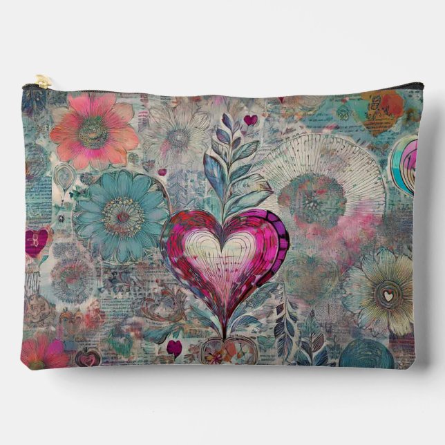 Pochette Abstraite de Coeur rose (Recto)