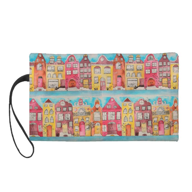 Pochette Avec Dragonne Amsterdam in love farrowed (Dos)