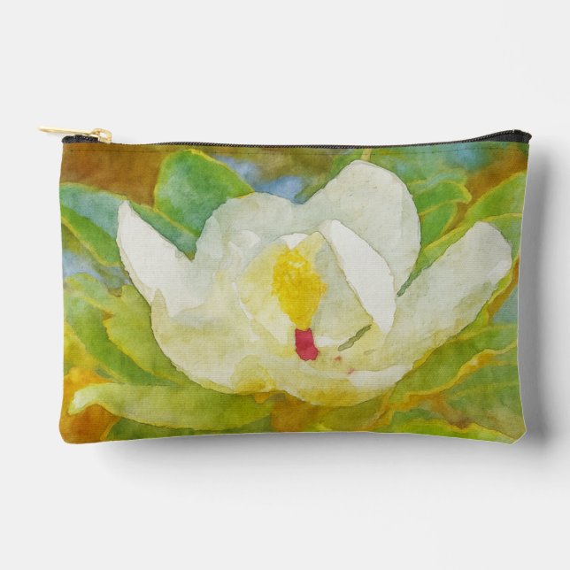 Pochette d'accessoires Magnolia Aquarelle - 8,5 po (Recto)
