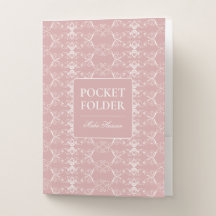 Pochette Dusty Rose avec nom personnalisé