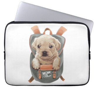 Pochette ordinateur portable 13 pouces sac chien