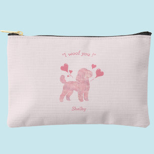 Pochette Rose Chien Caniche   Sac Accessoire Perso