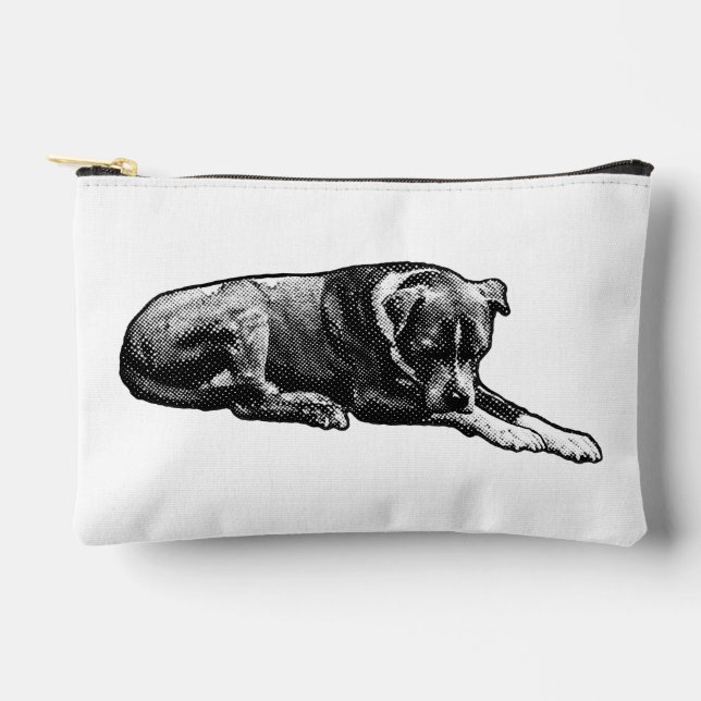 Pochette zip point rétro (Recto)