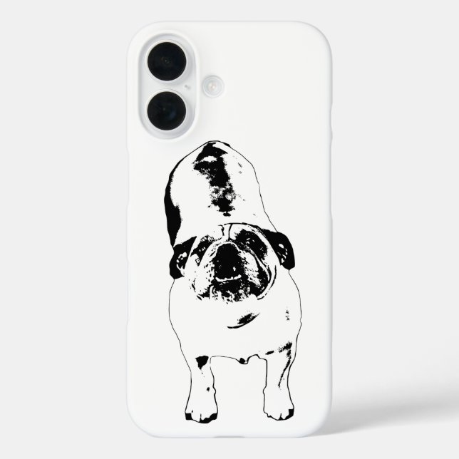 Pocket Armor Bulldog iPhone 16 Hülle (Rückseite)