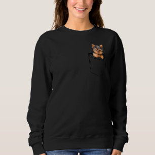 Pocket Baby Yorkie Dog Liebe R Vater Mama, Boy Gir Sweatshirt